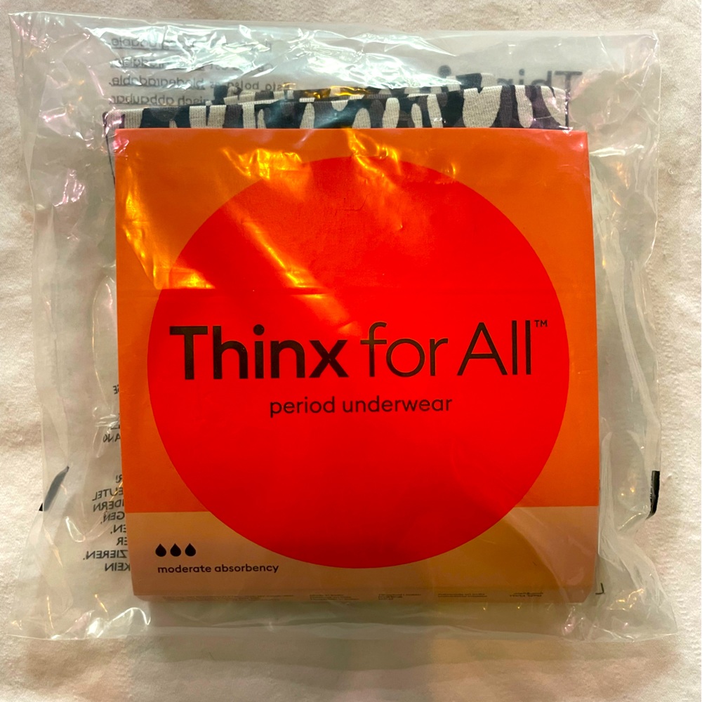 Thinx womens everyday period underwear made from comfy cotton. Level 3.
